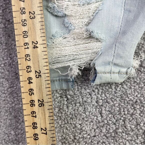 American Eagle Jegging Jeans Women's 10 Short Blue Mid-Rise Light Wash Denim - Picture 11 of 13